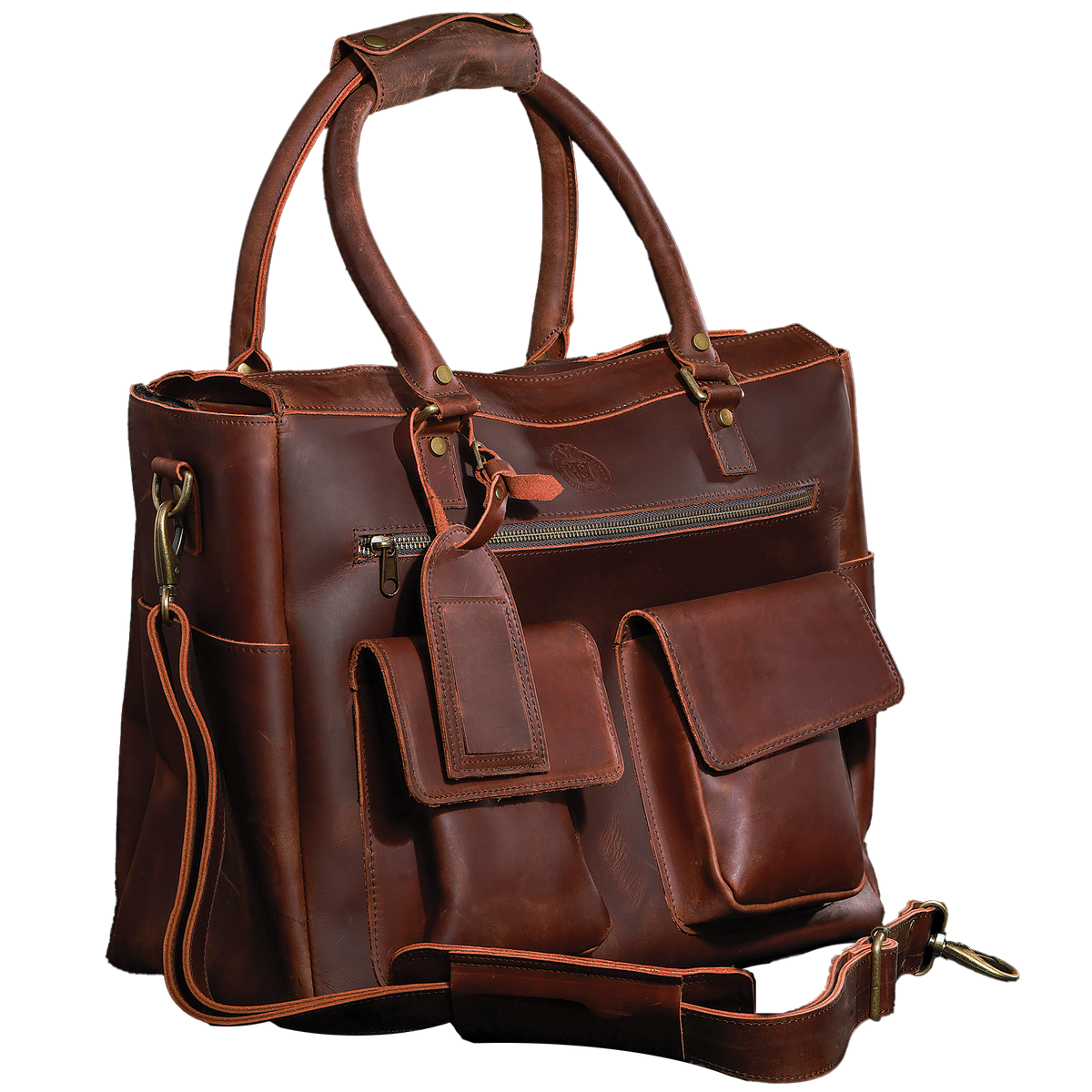 Leather Six-Bottle Carrying Case