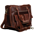 Leather Six-Bottle Carrying Case