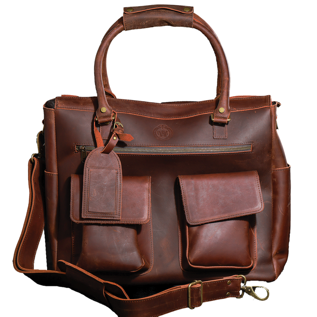 Leather Six-Bottle Carrying Case
